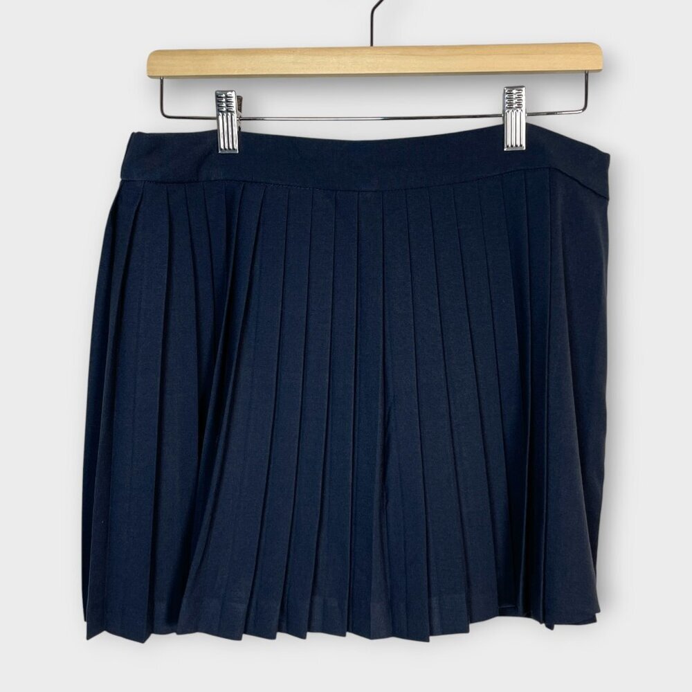 Abercrombie & Fitch Pleated Skort LARGE Blue NEW